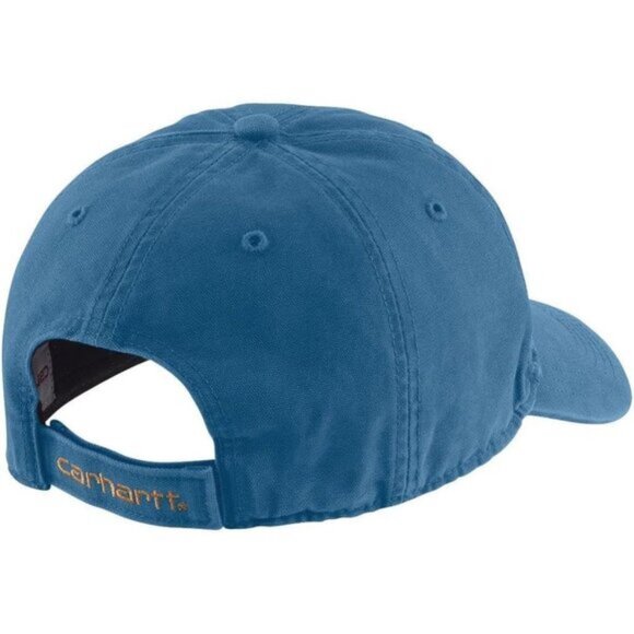 ⚡Carhartt Men's Dark Horizon Blue Cotton Canvas Adjustable Fit Cap - Picture 2 of 3